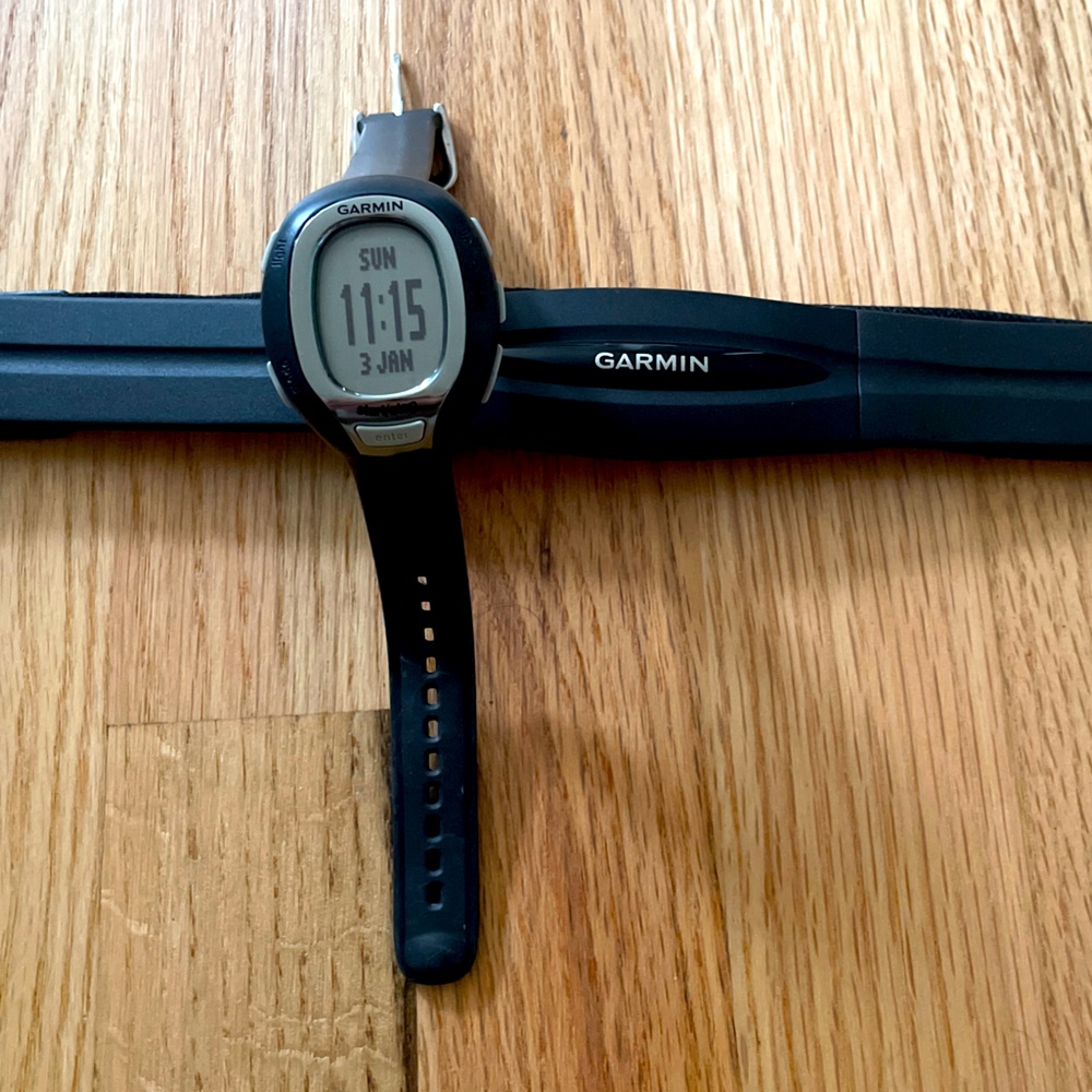 Garmin women’s watch with heart rate monitor strap